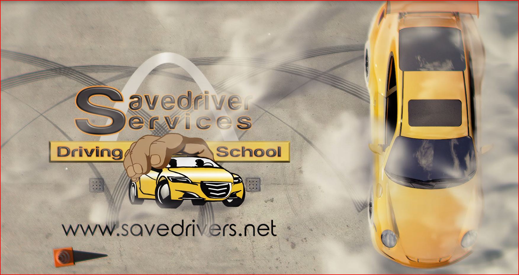 hand on yellow car